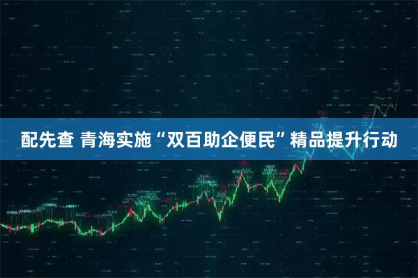 配先查 青海实施“双百助企便民”精品提升行动