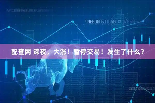 配查网 深夜，大涨！暂停交易！发生了什么？