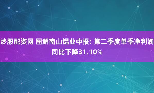 炒股配资网 图解南山铝业中报: 第二季度单季净利润同比下降31.10%