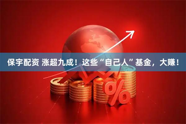 保宇配资 涨超九成！这些“自己人”基金，大赚！