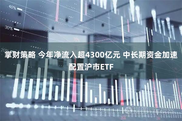 掌财策略 今年净流入超4300亿元 中长期资金加速配置沪市ETF
